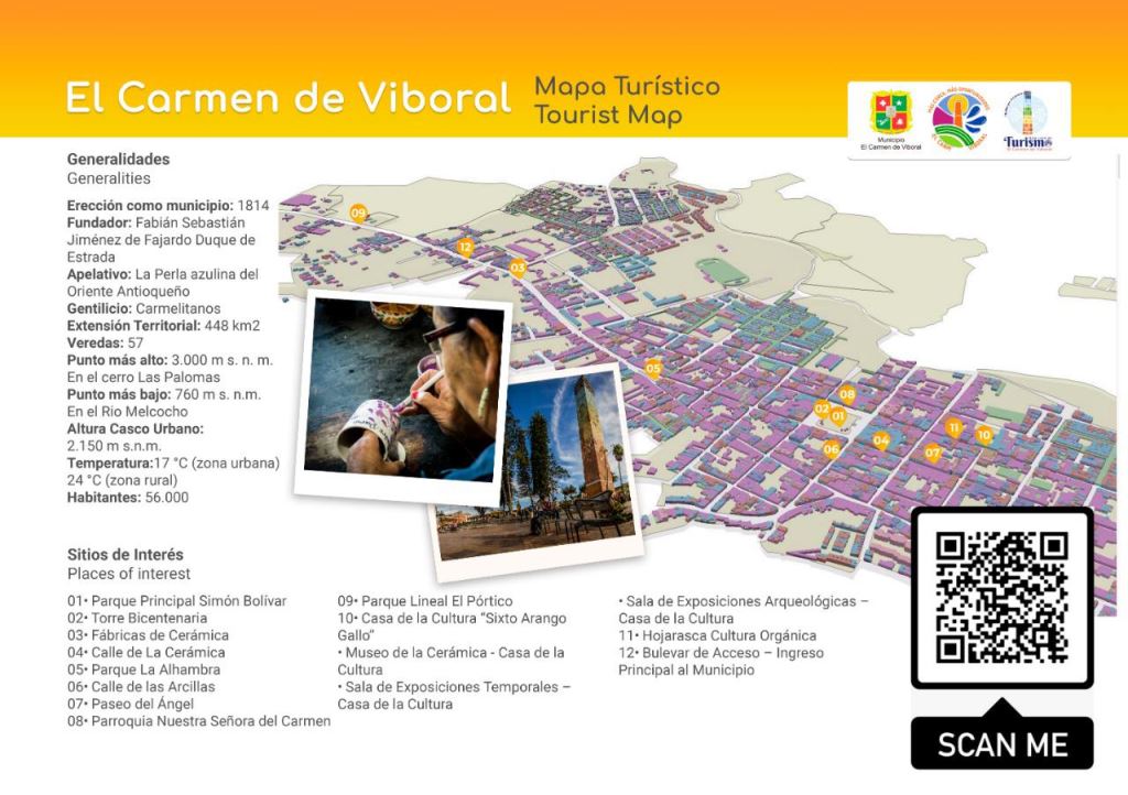 Mapa Turístico - El Carmen de Viboral