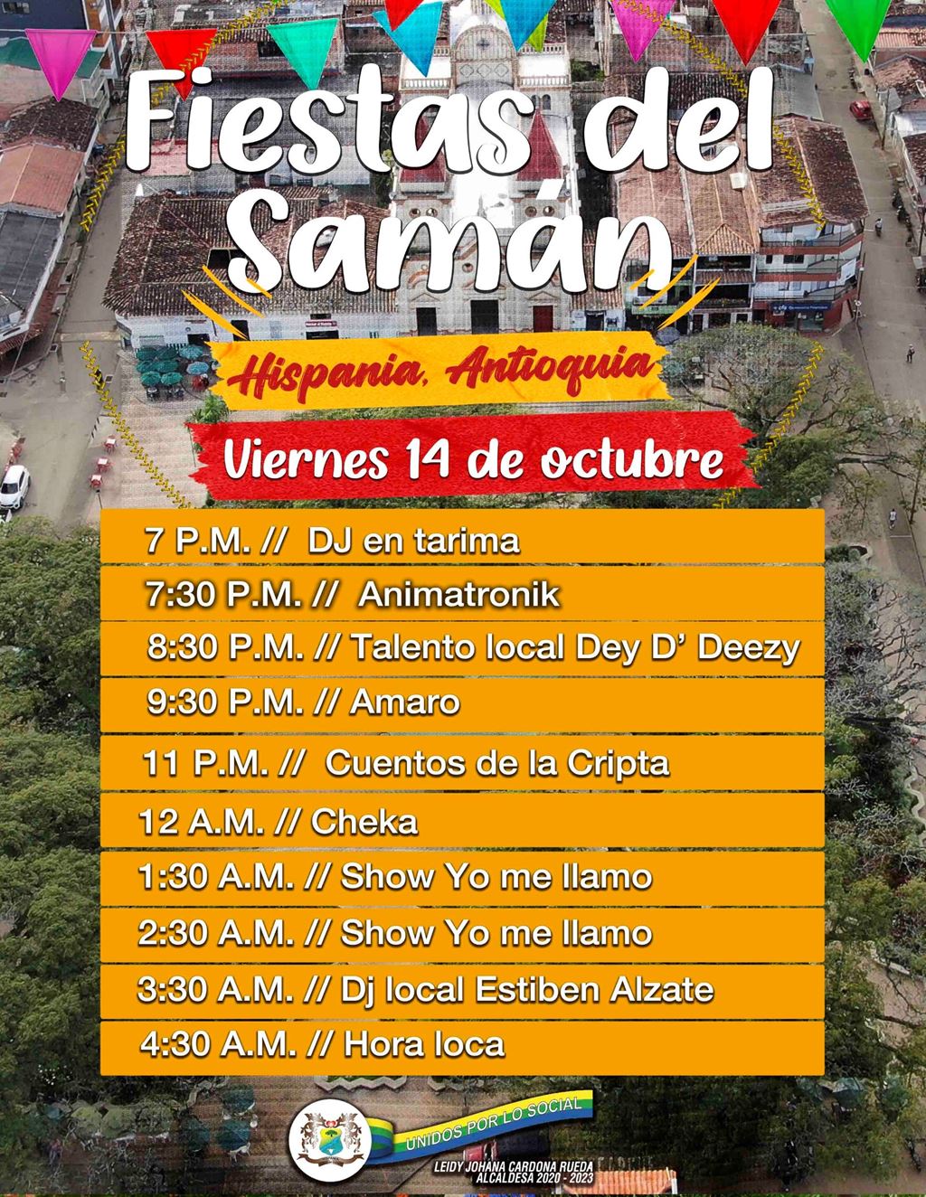 Fiestas del Samán - Hispania - Viernes 14 Octubre 2022