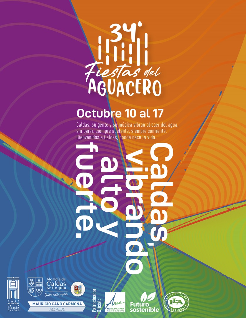 Programación Fiestas del Aguacero 2022 - Caldas - Antioquia - 2