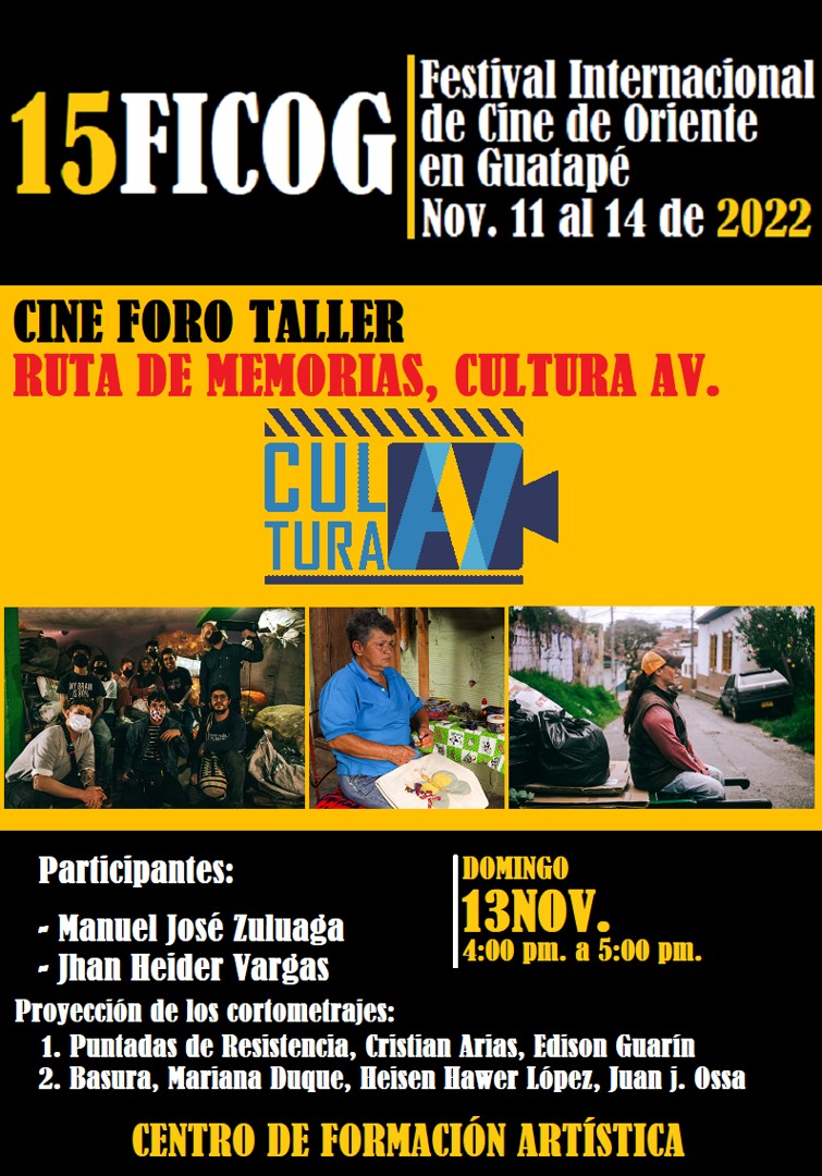 cine foro taller Cultura AV - Guatapé 2022