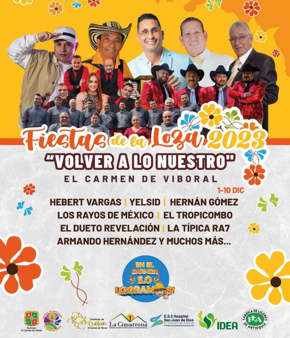 Fiestas de la Loza 2023 - Portada - El Carmen de Viboral - Antioquia