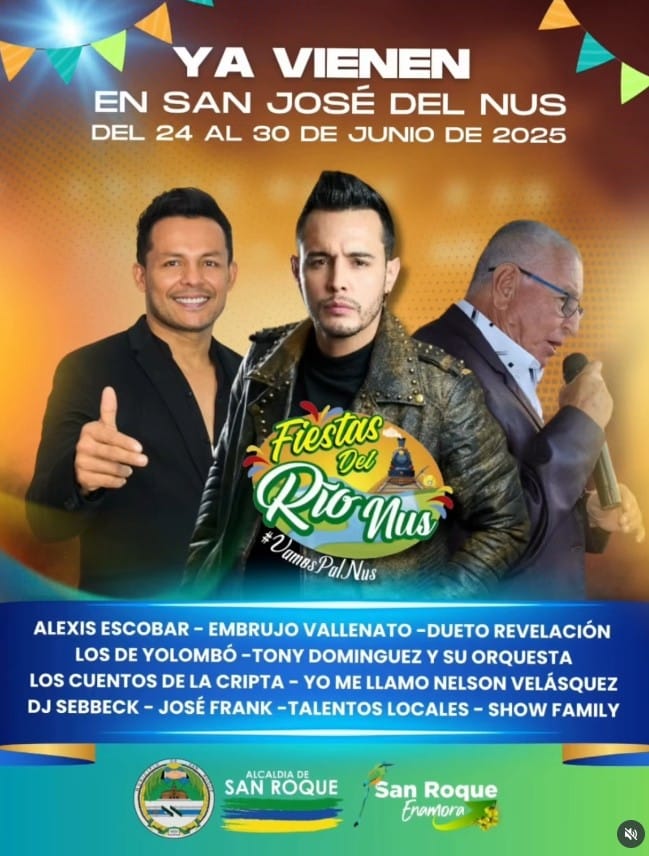 Fiestas del Río Nus - 2025 - San Roque Antioquia
