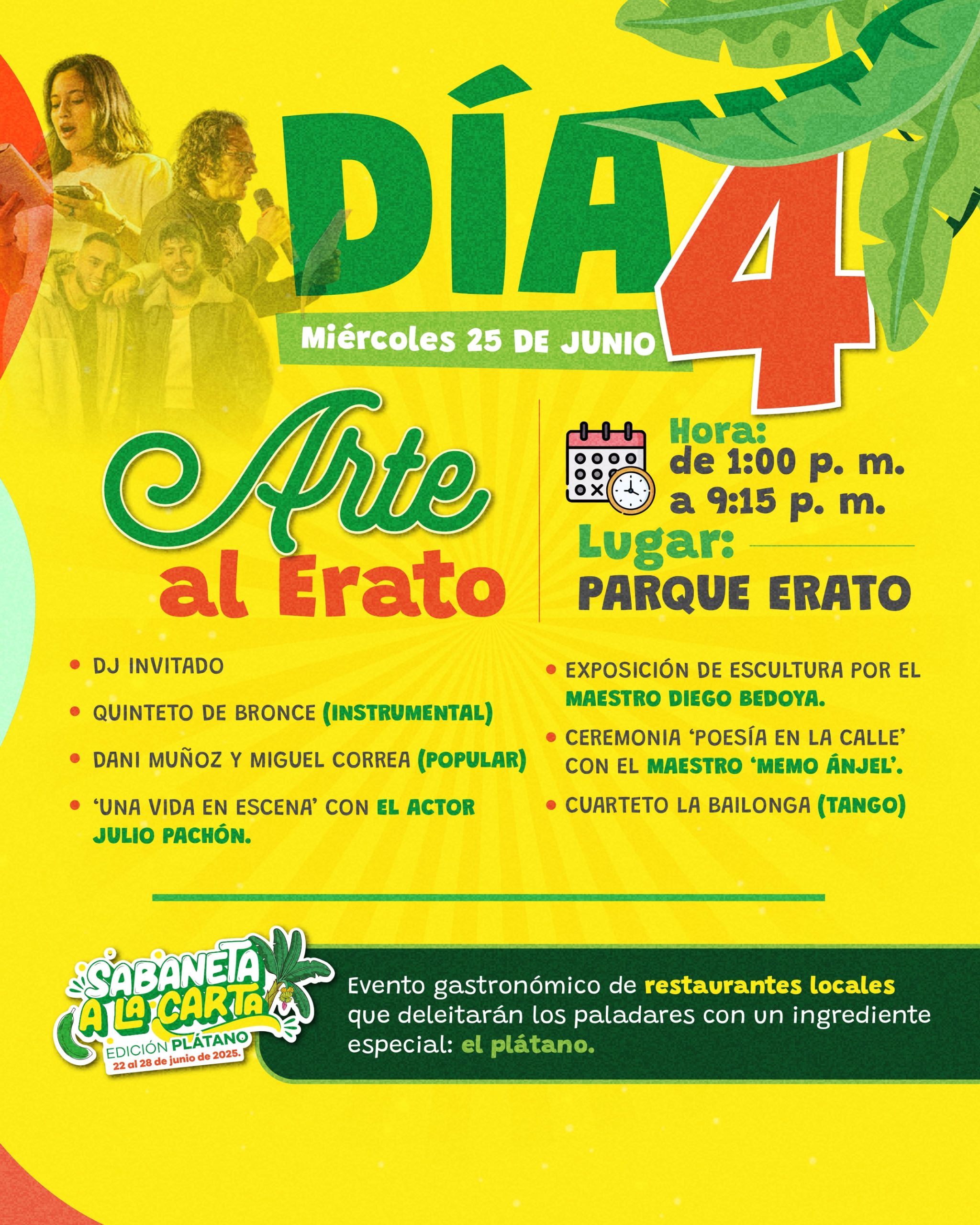 Arte al Trato - Día 4 - Fiestas del Plátano 2025 - Sabaneta