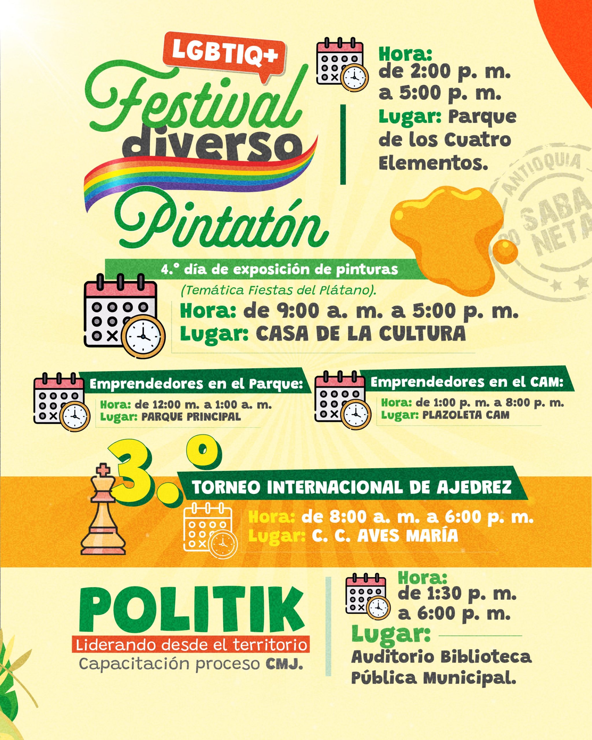 Festival Diverso - Fiestas del Plátano 2025 - Sabaneta