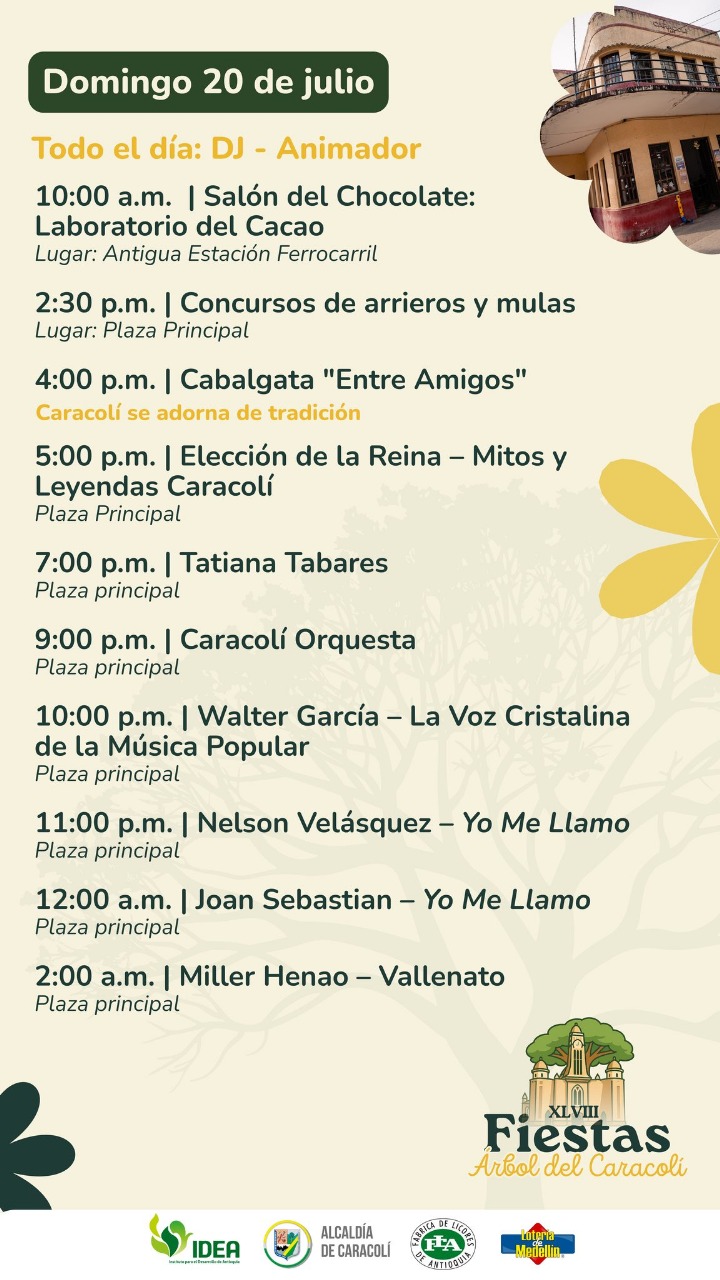 20 Fiestas Árbol del Caracolí 2025