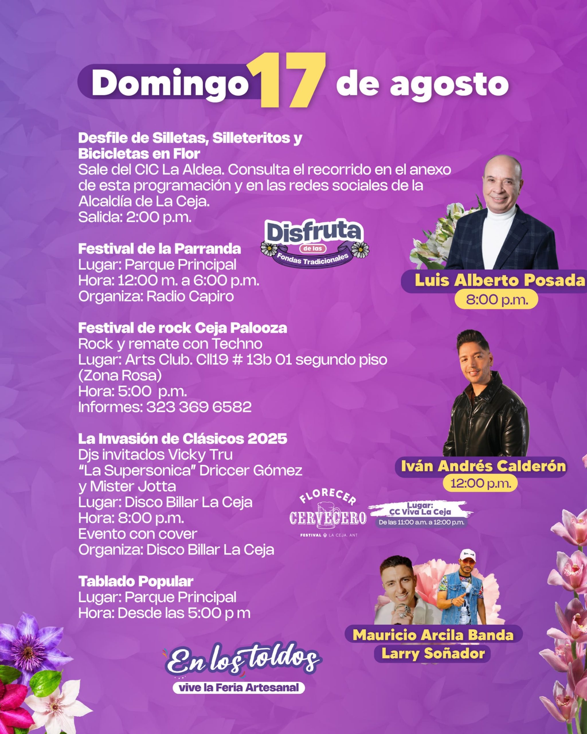 Domingo 17 - Fiestas del Toldo 2025 - La Ceja