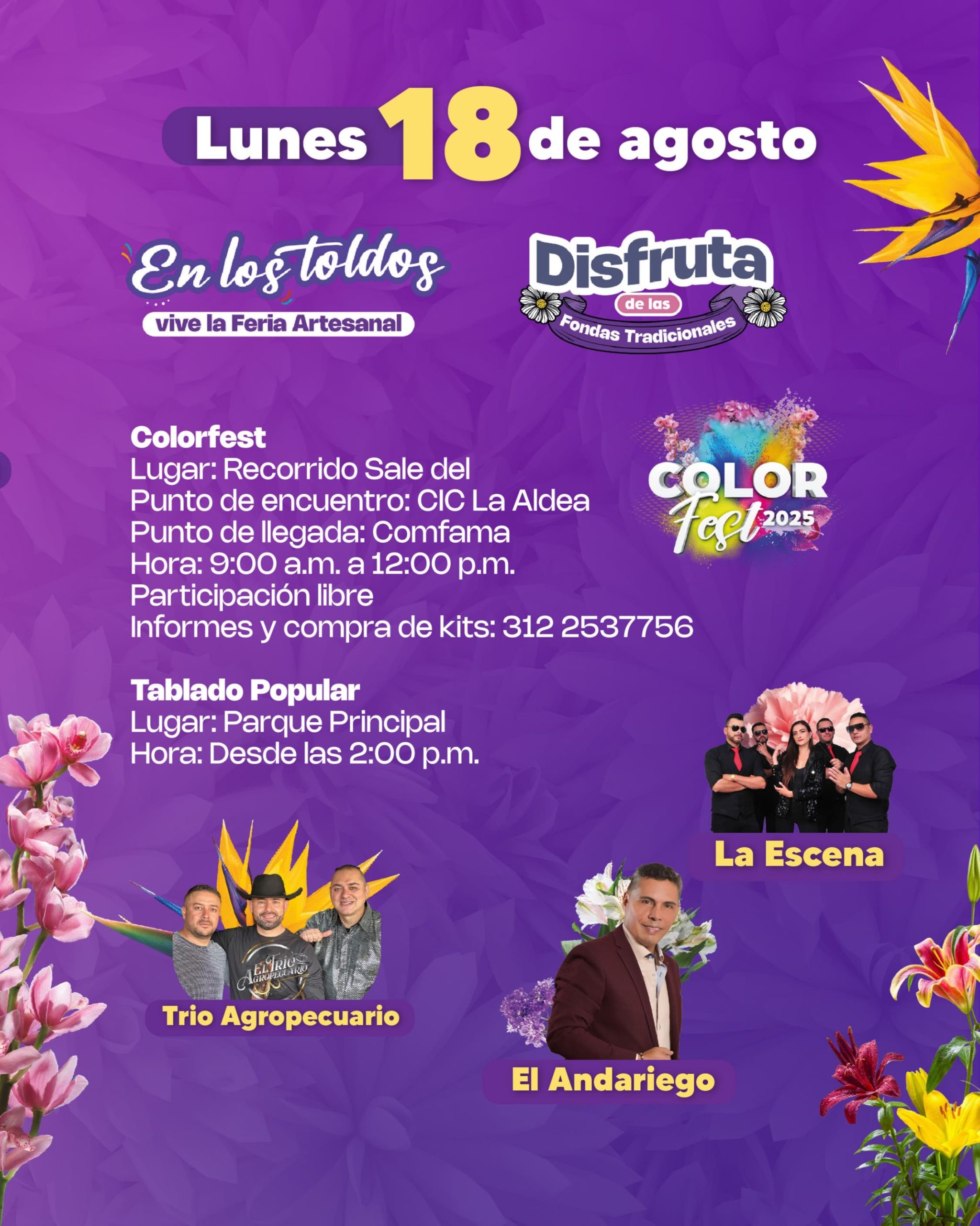 Lunes 18 - Fiestas del Toldo 2025 - La Ceja