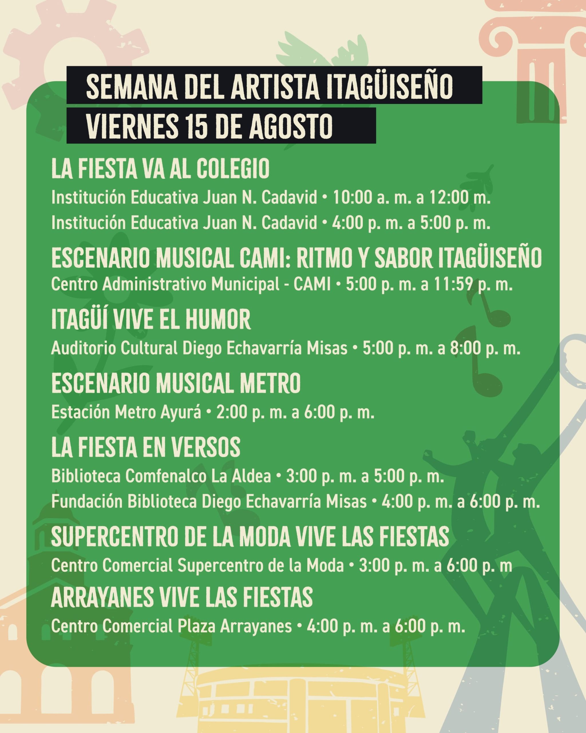 Viernes 15 - 34Fiestas Itagüí 2025