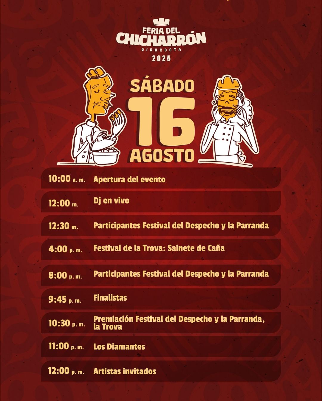 Sábado 16 - Feria del Chicharrón 2025 - Girardota