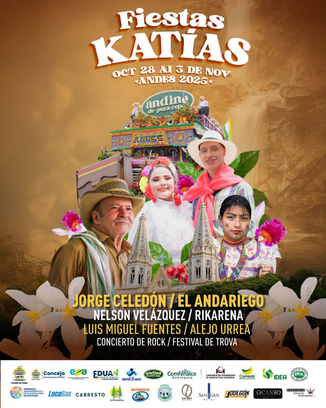 Fiestas Katias - 2025- Andes - Afiche