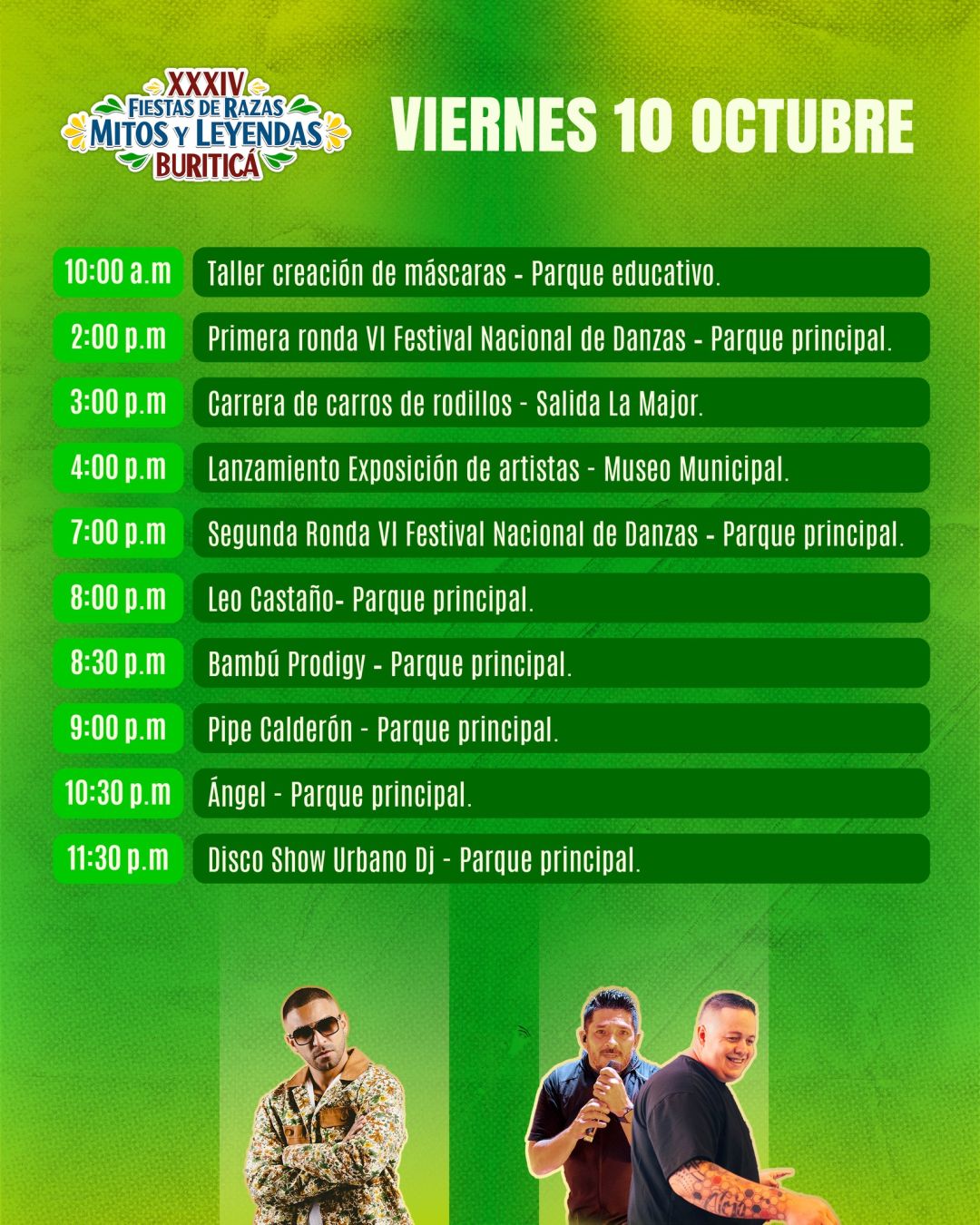 Fiestas de Razas., Mitos y Leyendas 2025 - viernes 10 octubre