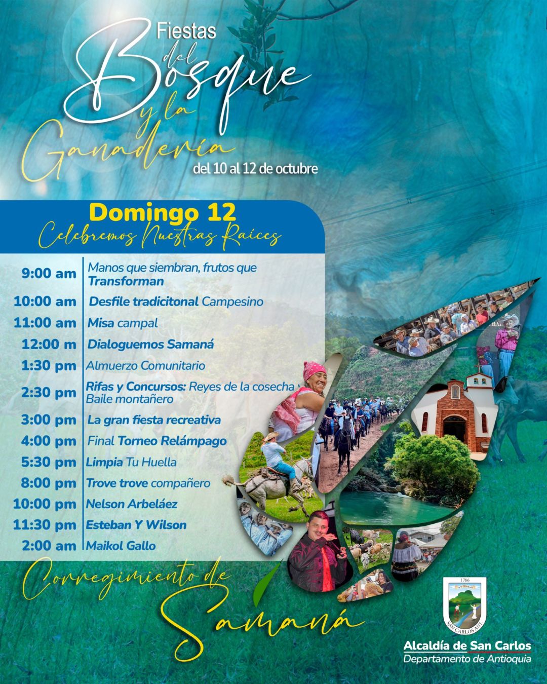 San Carlos - Fiestas del Bosque 2025 - 12 Octubre