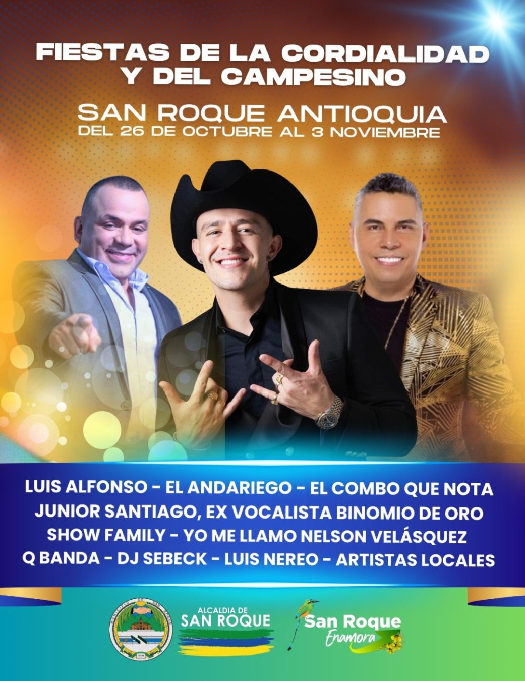 Fiestas de la Cordialidad - San Roque Antioquia - Oct2025