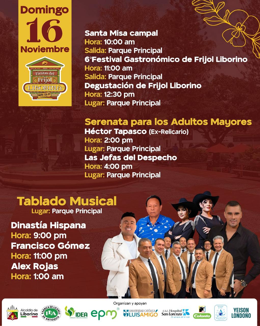Fiestas del Frijol 2025 - Liborina - 16Nov