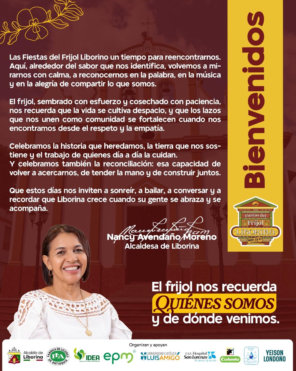 Fiestas del Frijol 2025 - Liborina - Bienvenidos
