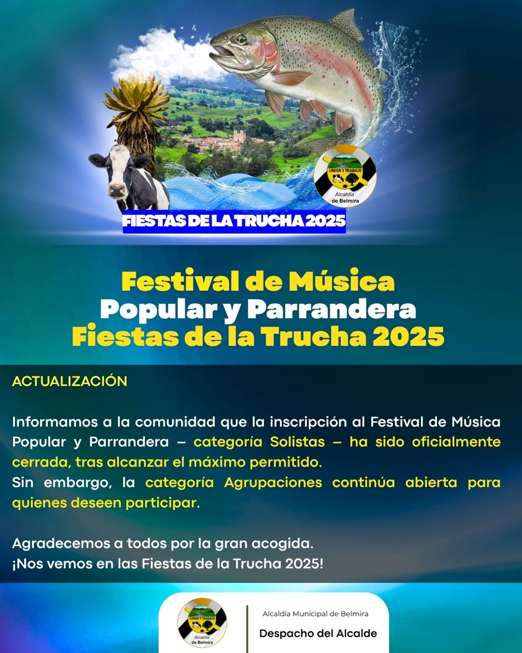 Fiestas de la Trucha 2025 - Belmira Antioquia - Festival de Música