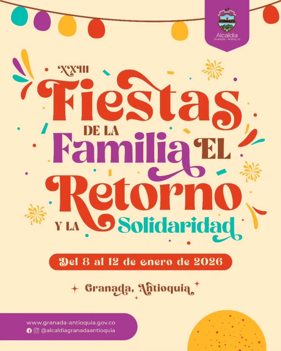 Fiestas de la Familia y el Retorno y la Solidaridad 2026 - Granada Antioquia