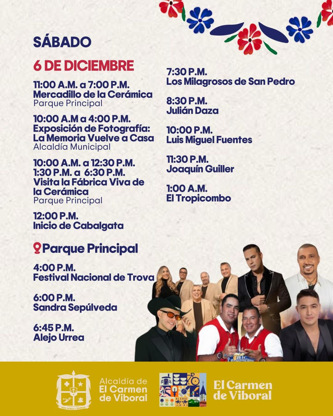 Fiestas de la Loza 2025 - El Carmen de Viboral - 6dic