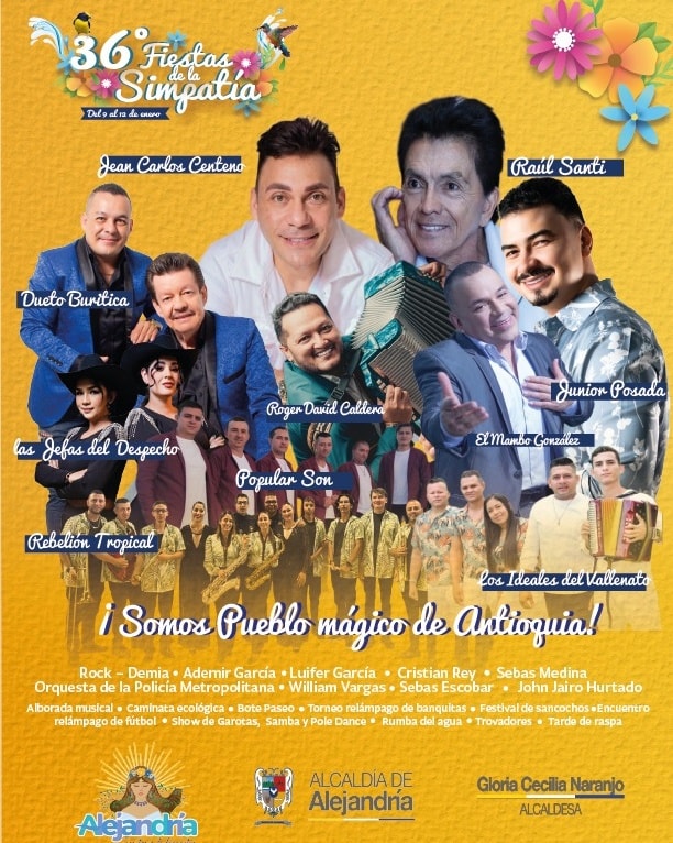 Fiestas de la Simpatía 2026 - Alejandría - Artistas