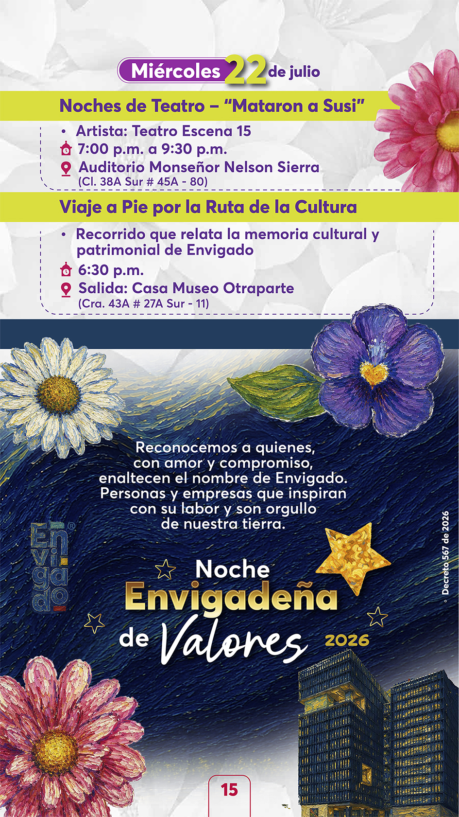 Programación fiestas 2026 - - miércoles 22